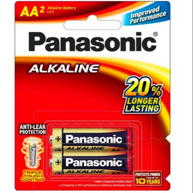 Baterai Panasonic alkaline merah AA2