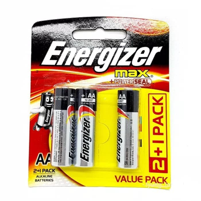 Baterai Energizer max AA2+1