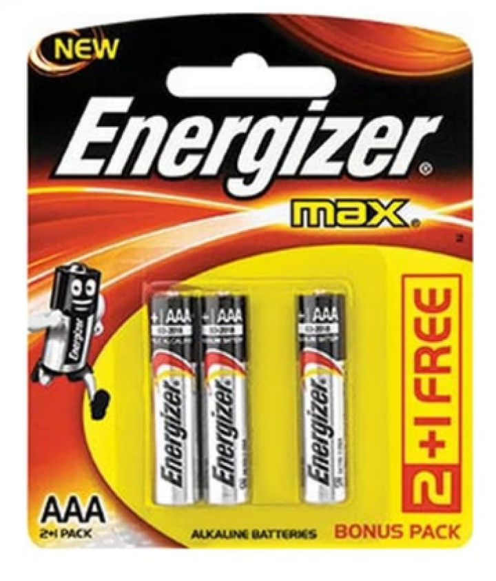 Baterai Energizer max AAA2+1
