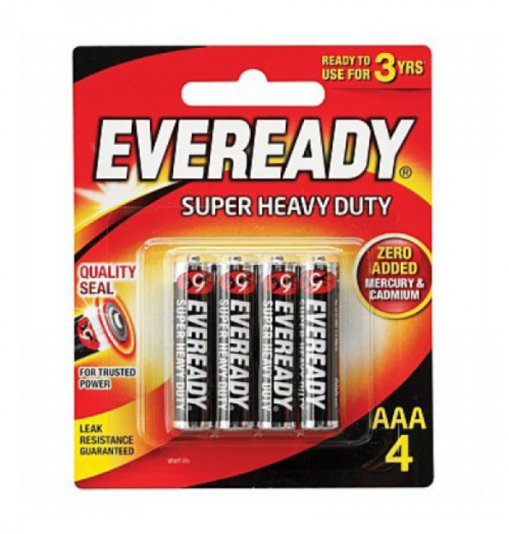 Baterai Eveready merah kecil AAA4 4s