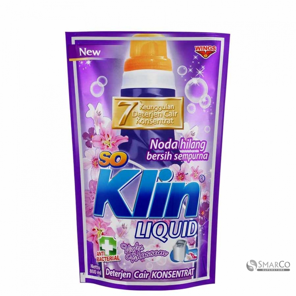 Soklin liquid violet blossom refill 800ml