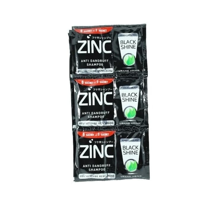 Shampo Zinc black shine 12mlx12s