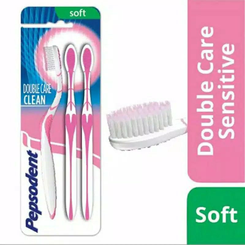 sikat gigi pepsodent doublecare 3