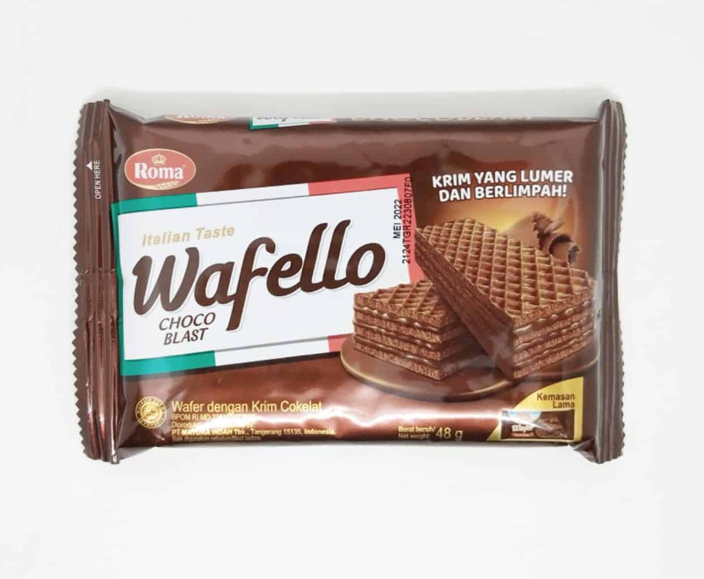 Wafello italia coklat &amp; gilus