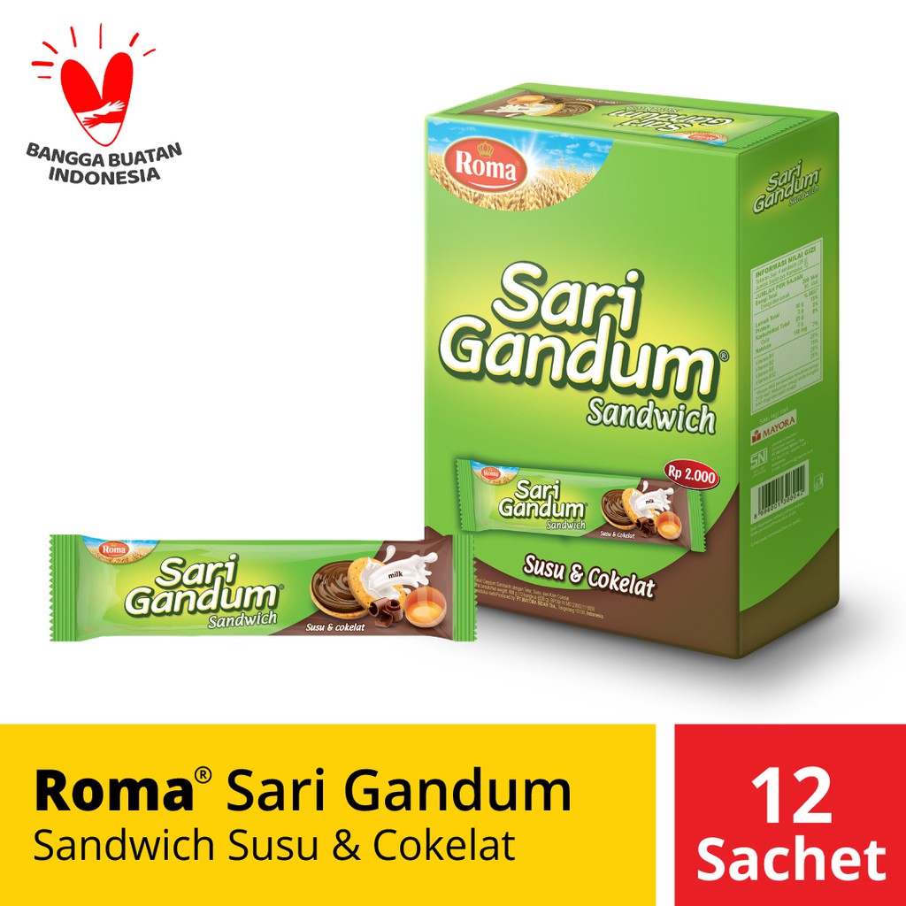 Roma Sari Gandum sandwich 39gr