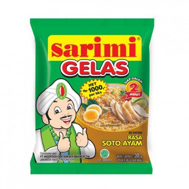 Sarimi gelas soto ayam 30grx10