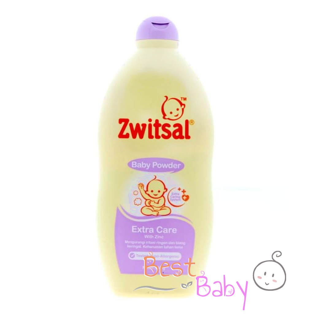 zwitsal baby powder with zinc 100