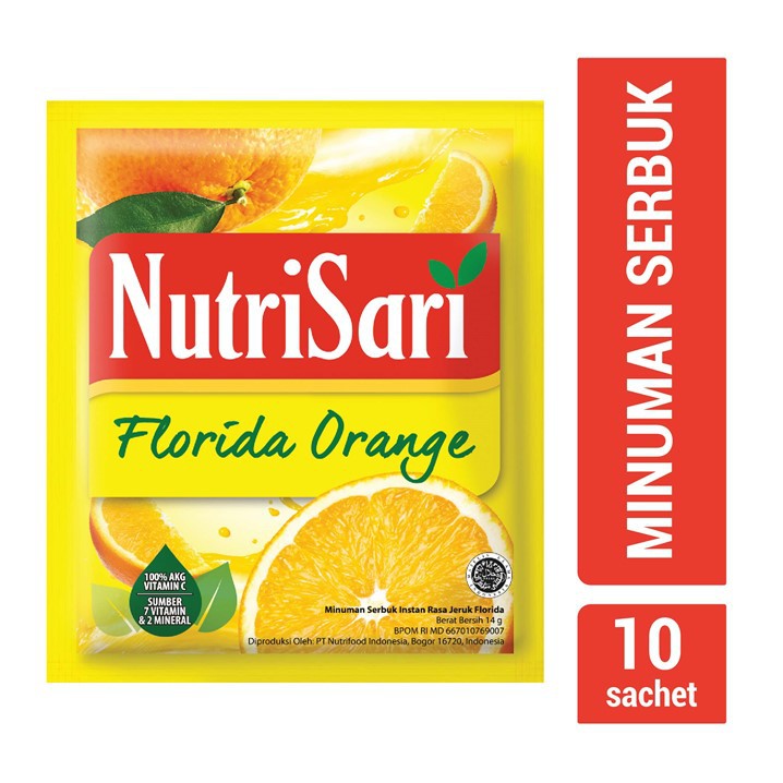 nutrisari florida orange 10s