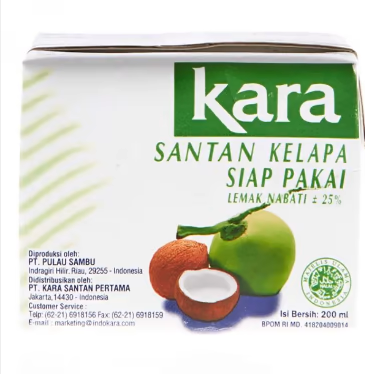 Kara santan kelapa 200ml