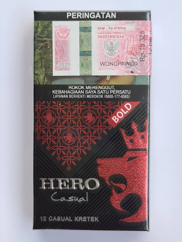 Rokok hero bold 12 kretek