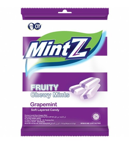 Permen Mintz grapemint 115g