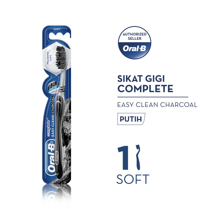 Sikat Gigi OB easy clean charcoal s 1