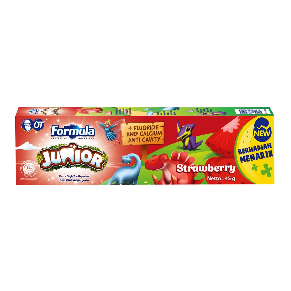 pasta gigi formula junior strawberry 45g