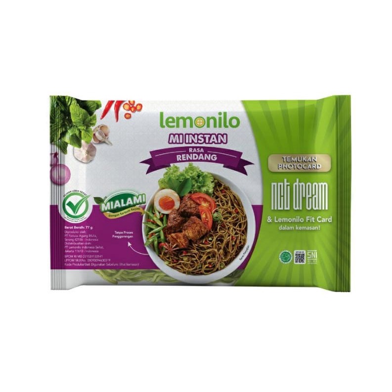 Lemonilo mie rendang 77g