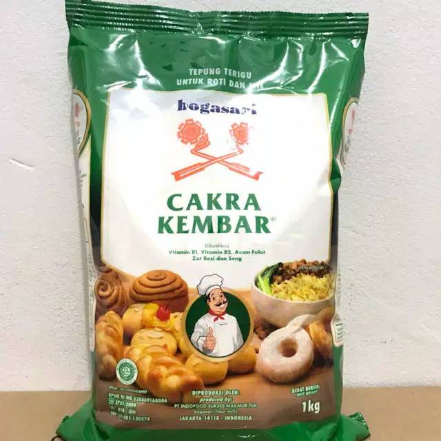 Tepung Bogasari cakra kembar premium 1kg