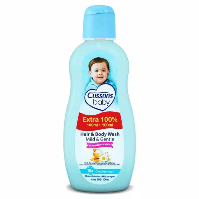 cusson hair body wash gentle 300ml botol