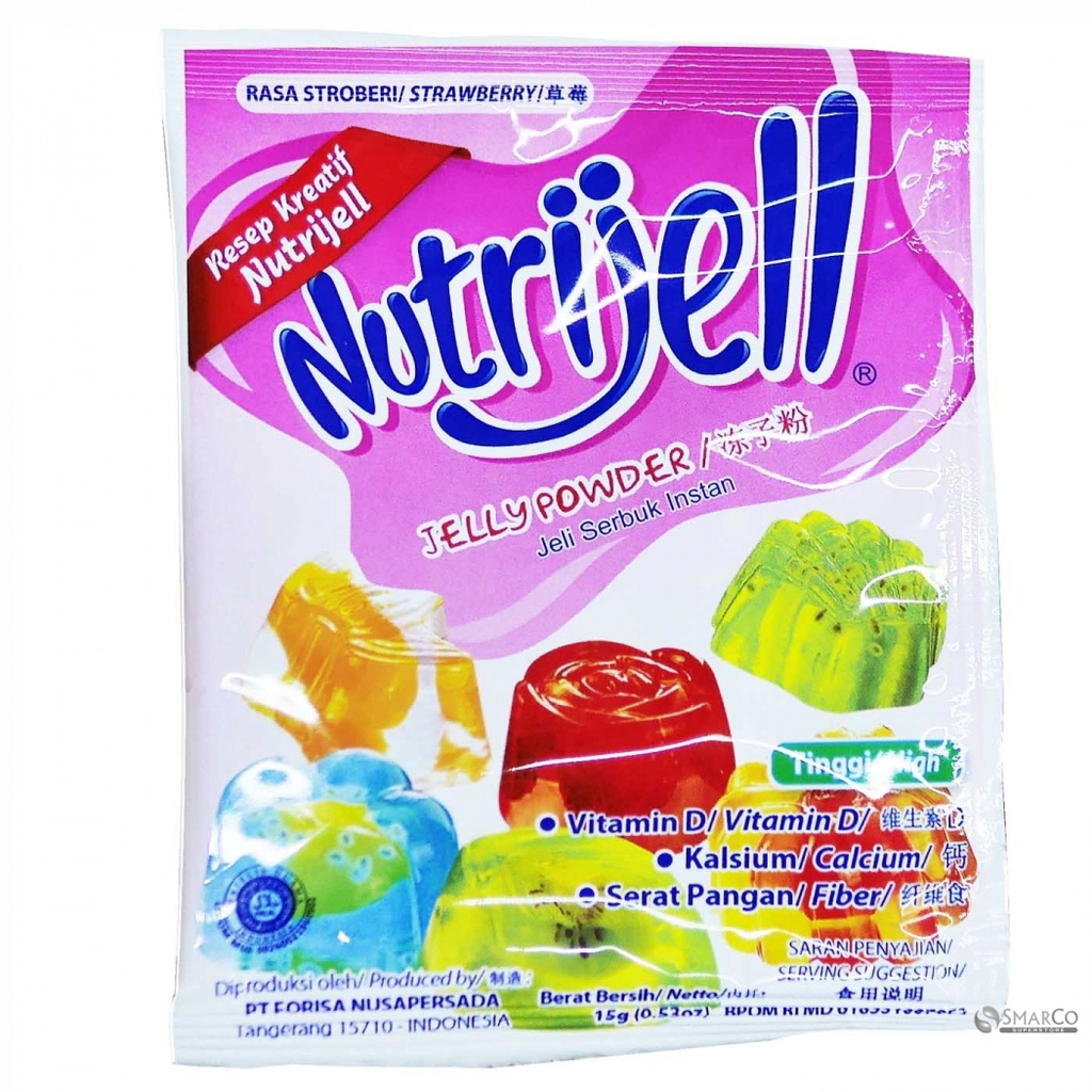 nutrijel strawberry 20g 1biji