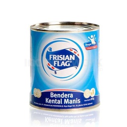 [8992753101207] Bendera susu kental manis biru kaleng 370g