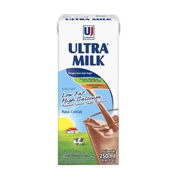 [8998009011344] ultra milk low fat coklat 200m