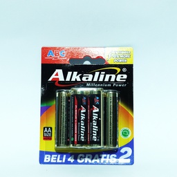 [8886022971328] baterai abc alkaline AA 4+3